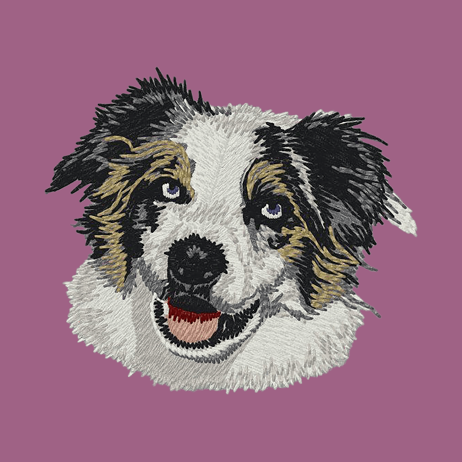 Australian Shepherd Embroidered Classic Long Sleeve Shirt