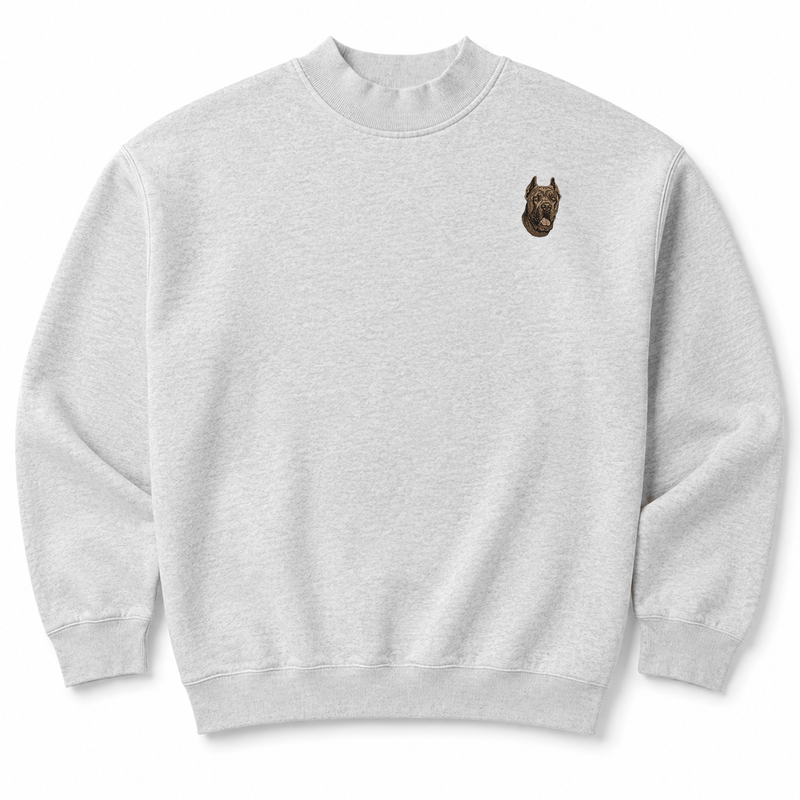 Cane Corso Embroidered Mock Neck Sweatshirt