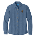 Cane Corso Embroidered Women's Denim Shirt