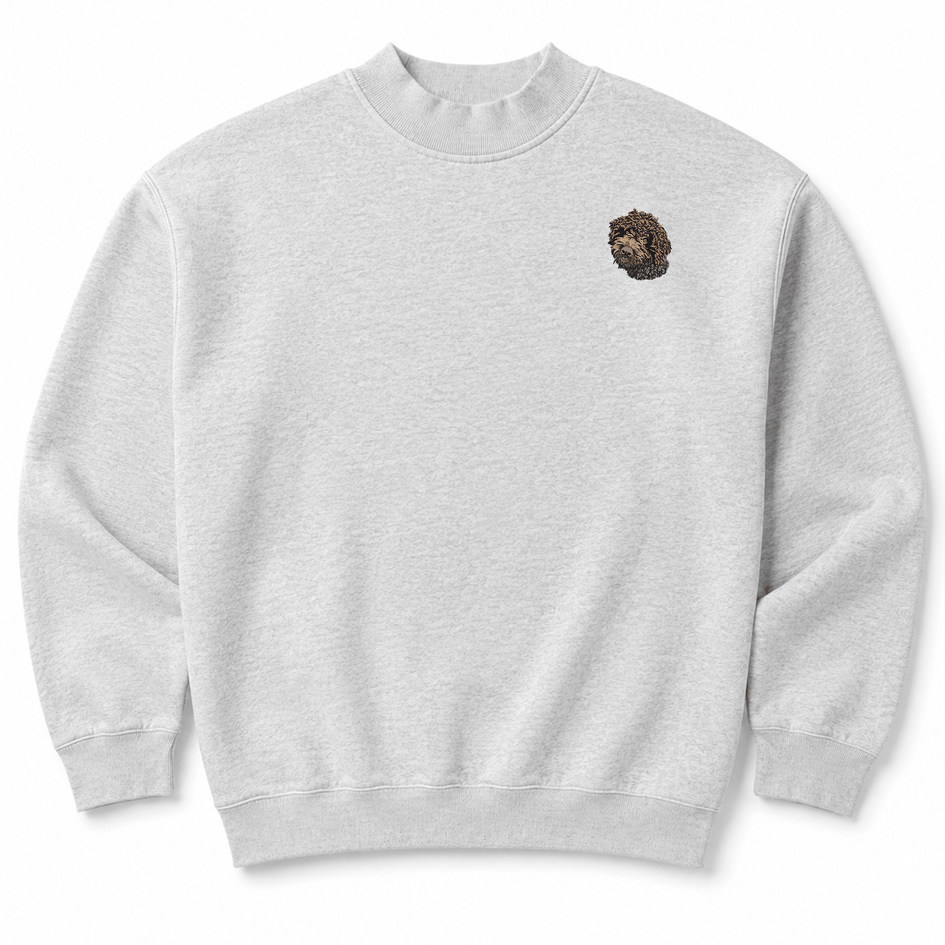 Lagotto Romagnolo Embroidered Mock Neck Sweatshirt