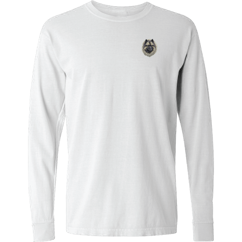 Keeshond Embroidered Classic Long Sleeve Shirt