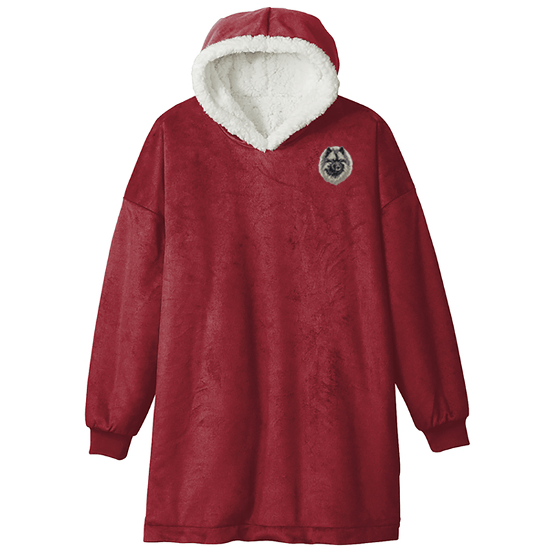 Keeshond Embroidered Wearable Blanket