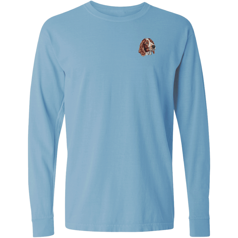 Welsh Springer Spaniel Embroidered Classic Long Sleeve Shirt
