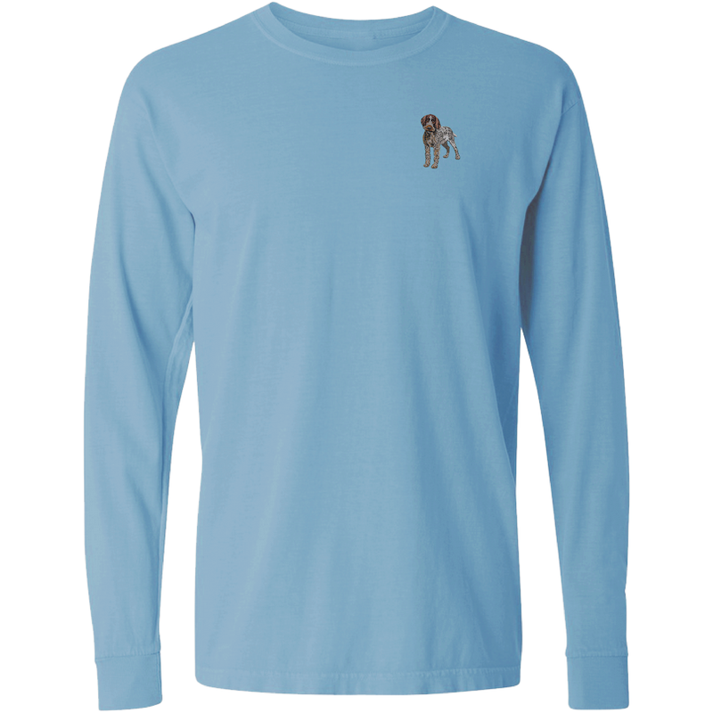 Wirehaired Pointing Griffon Embroidered Classic Long Sleeve Shirt