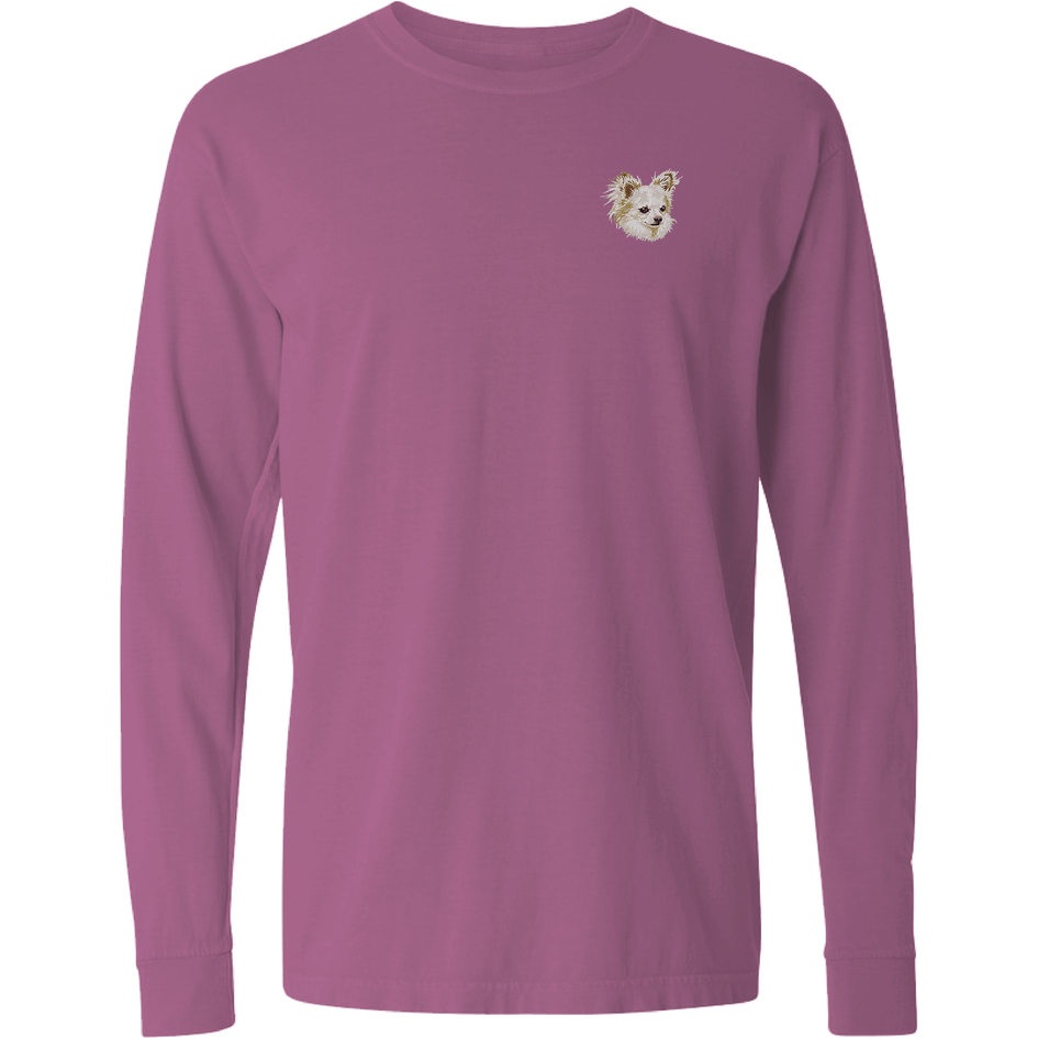 Chihuahua Embroidered Classic Long Sleeve Shirt