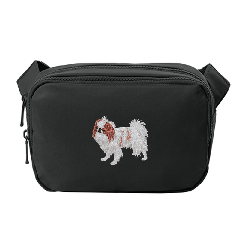 Japanese Chin Embroidered Crossbody Bag
