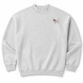 Japanese Chin Embroidered Mock Neck Sweatshirt