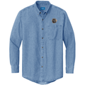 Leonberger Embroidered Men's Denim Shirt