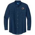 Leonberger Embroidered Men's Denim Shirt