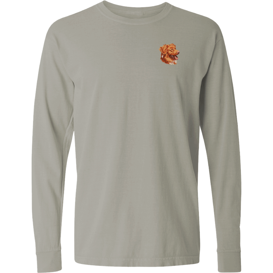Nova Scotia Duck Tolling Retriever Embroidered Classic Long Sleeve Shirt