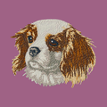 Cavalier King Charles Spaniel Embroidered Classic Long Sleeve Shirt