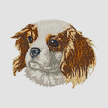 Cavalier King Charles Spaniel Embroidered Classic Long Sleeve Shirt