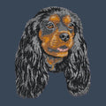 Cavalier King Charles Spaniel Embroidered Women's Denim Shirt