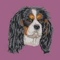 Cavalier King Charles Spaniel Embroidered Classic Long Sleeve Shirt