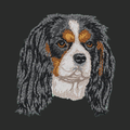 Cavalier King Charles Spaniel Embroidered Classic Long Sleeve Shirt