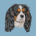 Cavalier King Charles Spaniel Embroidered Classic Long Sleeve Shirt