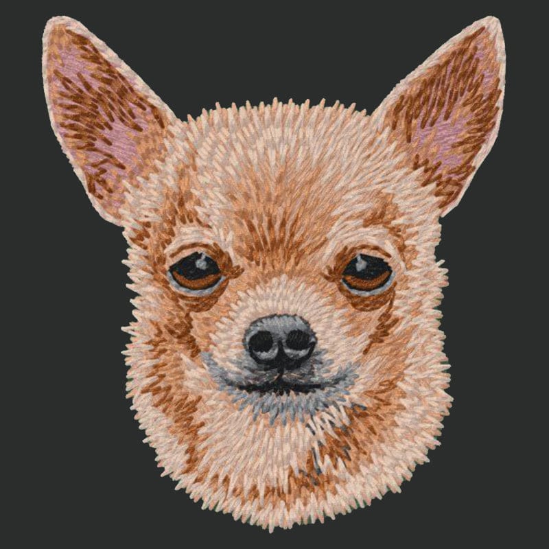 Chihuahua Embroidered Crossbody Bag