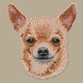 Chihuahua Embroidered Crossbody Bag