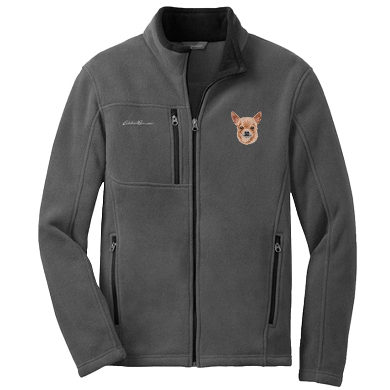 Chihuahua Embroidered Men's Fleece Jacket