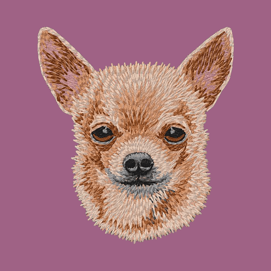 Chihuahua Embroidered Classic Long Sleeve Shirt