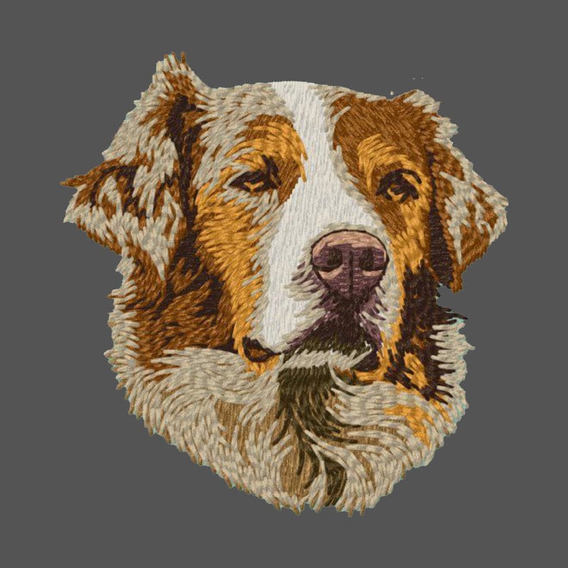 Australian Shepherd Embroidered Men's Fleece Jacket