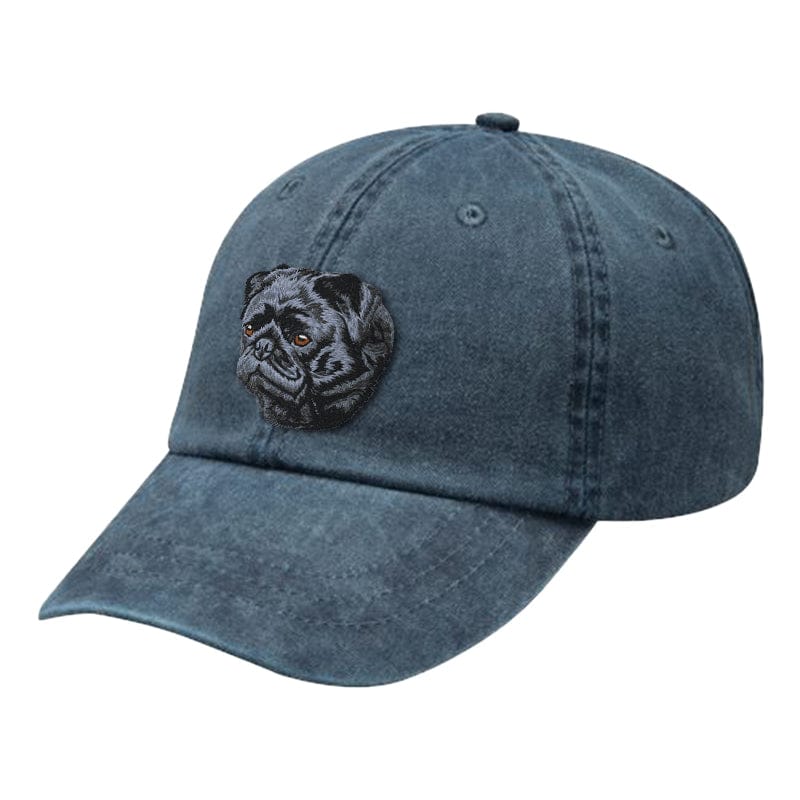Pug Embroidered Baseball Cap