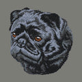 Pug Embroidered Wearable Blanket