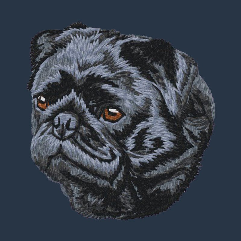 Pug Embroidered Wearable Blanket