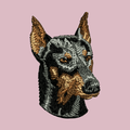 Doberman Pinscher Embroidered Baseball Cap