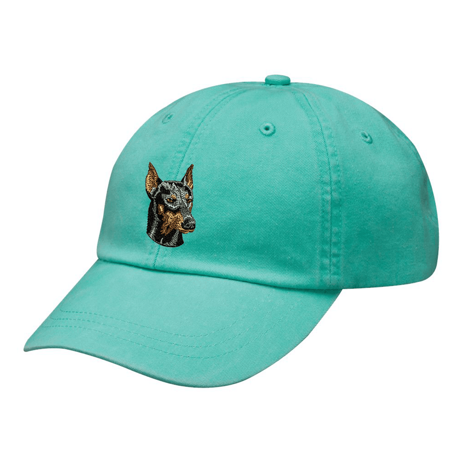 Doberman Pinscher Embroidered Baseball Cap
