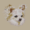 Chihuahua Embroidered Crossbody Bag