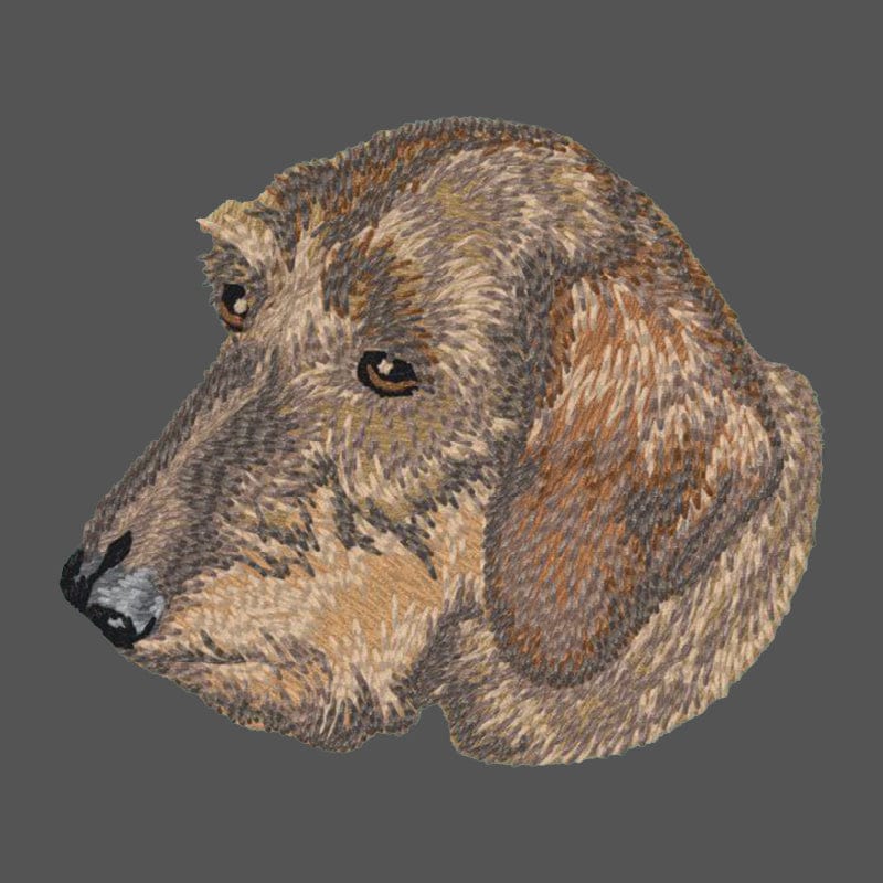 Dachshund Embroidered Men's Fleece Jacket
