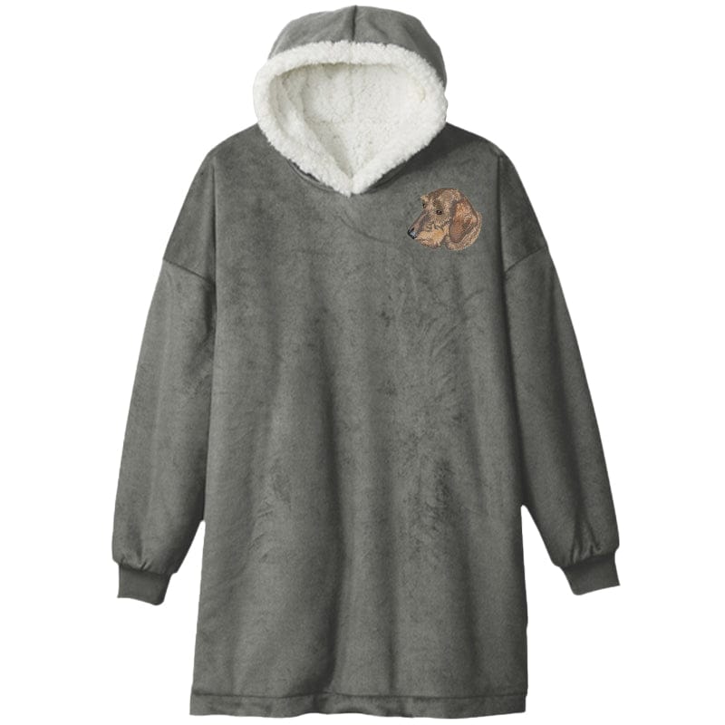 Dachshund Embroidered Wearable Blanket