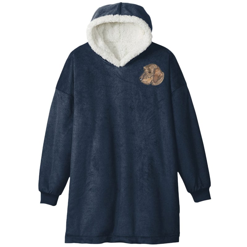 Dachshund Embroidered Wearable Blanket