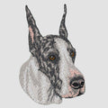 Great Dane Embroidered Sweatshirt Hoodie