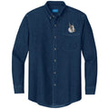 Great Dane Embroidered Men's Denim Shirt