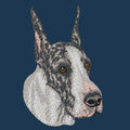 Great Dane Embroidered Men's Denim Shirt