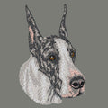 Great Dane Embroidered Wearable Blanket