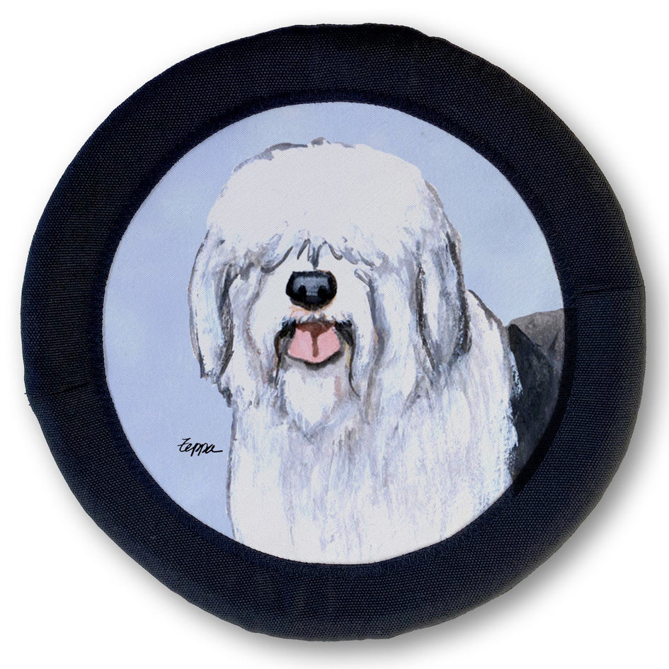 Old English Sheepdog FOTOFRISBY Flying Dog Disc Toy