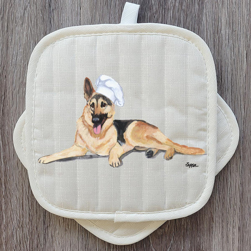 German Shepherd  Pot Holder Set