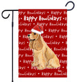 Cocker Spaniel Happy Howliday's Garden Flag