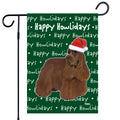 Cocker Spaniel Happy Howliday's Garden Flag