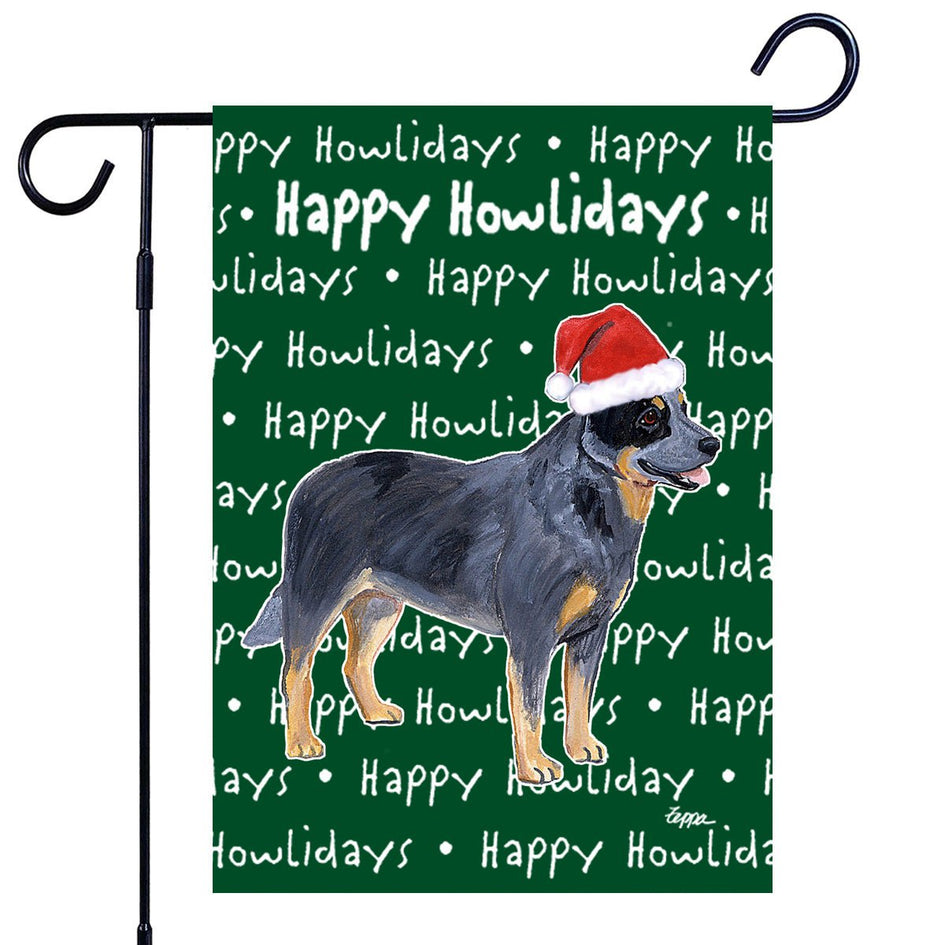 Australian Cattle Dog Happy Howliday's Garden Flag