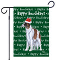 Borzoi Happy Howliday's Garden Flag