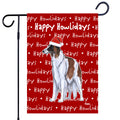 Borzoi Happy Howliday's Garden Flag