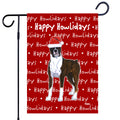 Boxer Happy Howliday's Garden Flag