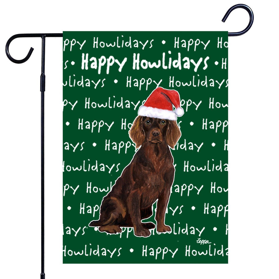 Boykin Spaniel Happy Howliday's Garden Flag