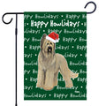 Briard Happy Howliday's Garden Flag