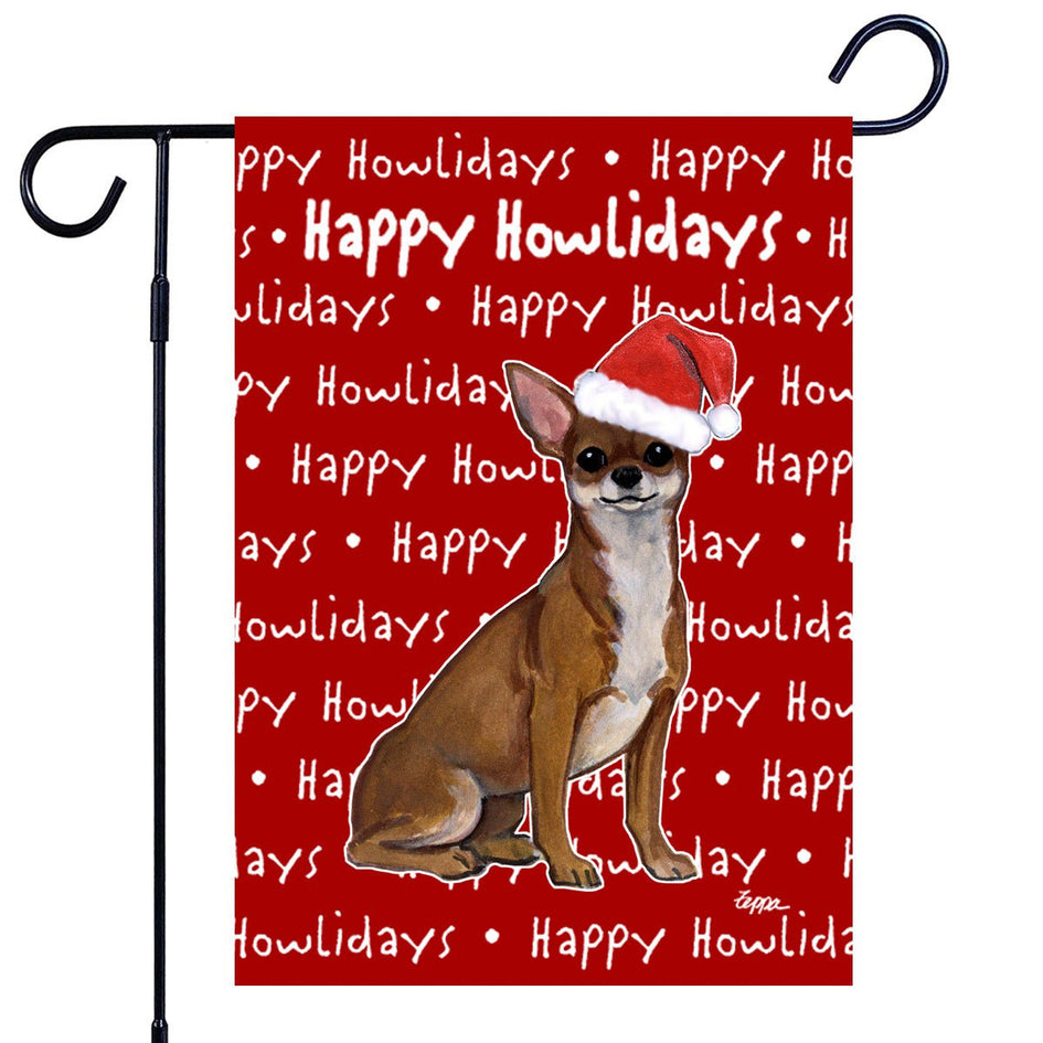 Chihuahua Happy Howliday's Garden Flag