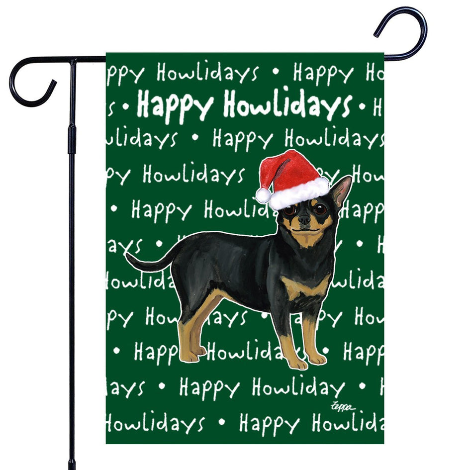 Chihuahua Happy Howliday's Garden Flag